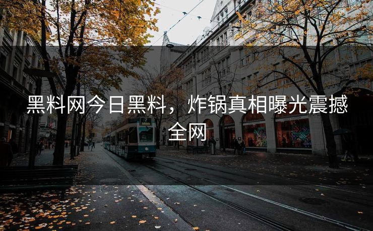 黑料网今日黑料，炸锅真相曝光震撼全网